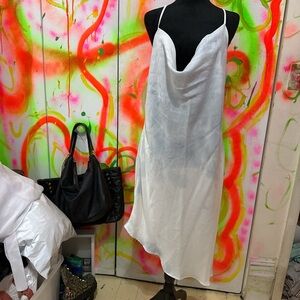 FOREVER 21 + slip asymmetrical dress 1X